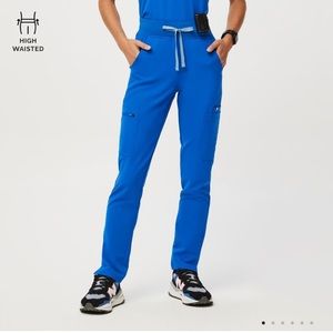 Figs Royal Blue Yola™ - High Waisted Scrub Pants
